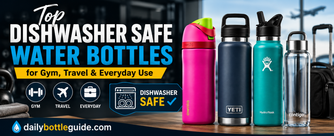 Top Dishwasher Safe Water Bottles for Gym, Travel & Everyday Use